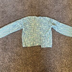 Homemade crochet cardigan